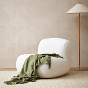 Baya Richmond Throw - Moss | Acrylic/Wool Blend gallery detail image