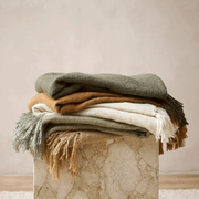 Baya Richmond Throw - Sage | Acrylic/Wool Blend gallery detail image