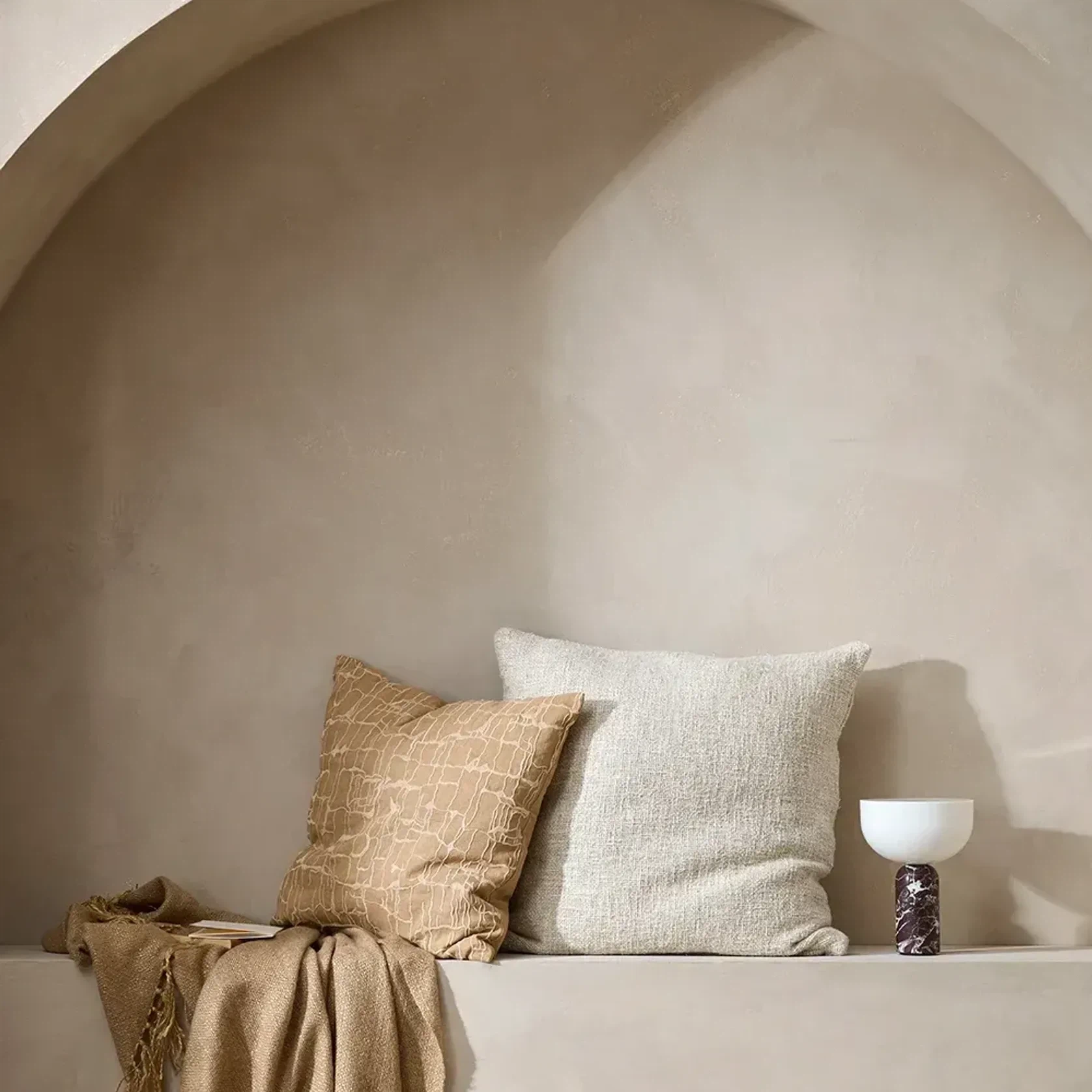 Baya Richmond Throw - Cumin | Acrylic/Wool Blend gallery detail image