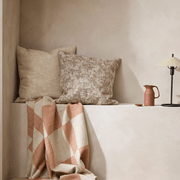 Baya Winton Throw - Coral | Wool/Cotton Blend gallery detail image