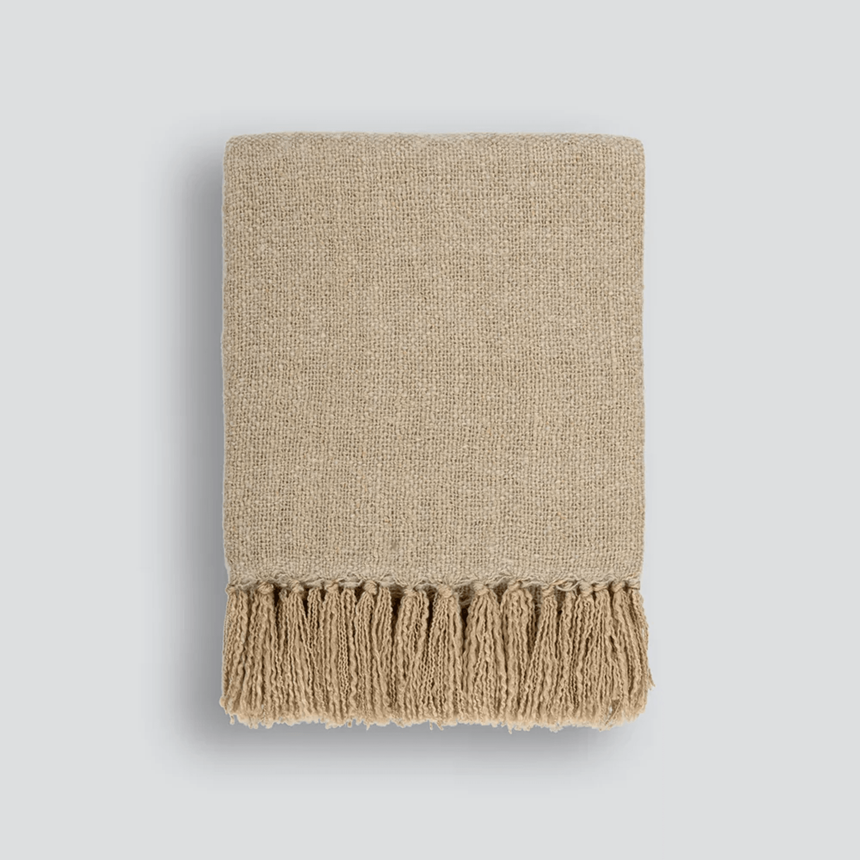 Baya Richmond Throw - Putty | Acrylic/Wool Blend gallery detail image