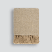 Baya Richmond Throw - Putty | Acrylic/Wool Blend gallery detail image