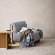 Baya Brunswick Throw - Sky | Pure NZ Wool gallery detail image