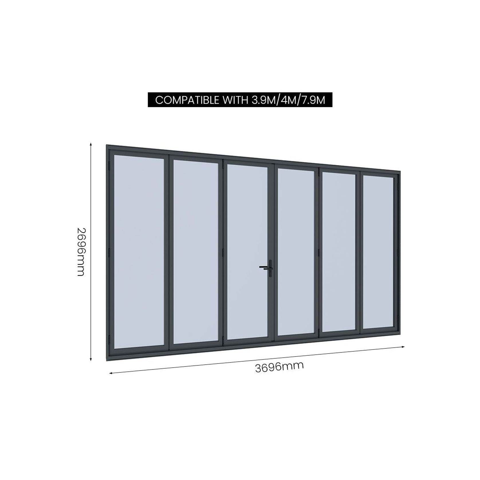 Bifold Glass Door For Pacific Freestanding Pergola gallery detail image