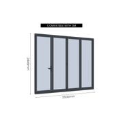 Bifold Glass Door For Caribbean Freestanding Pergola gallery detail image