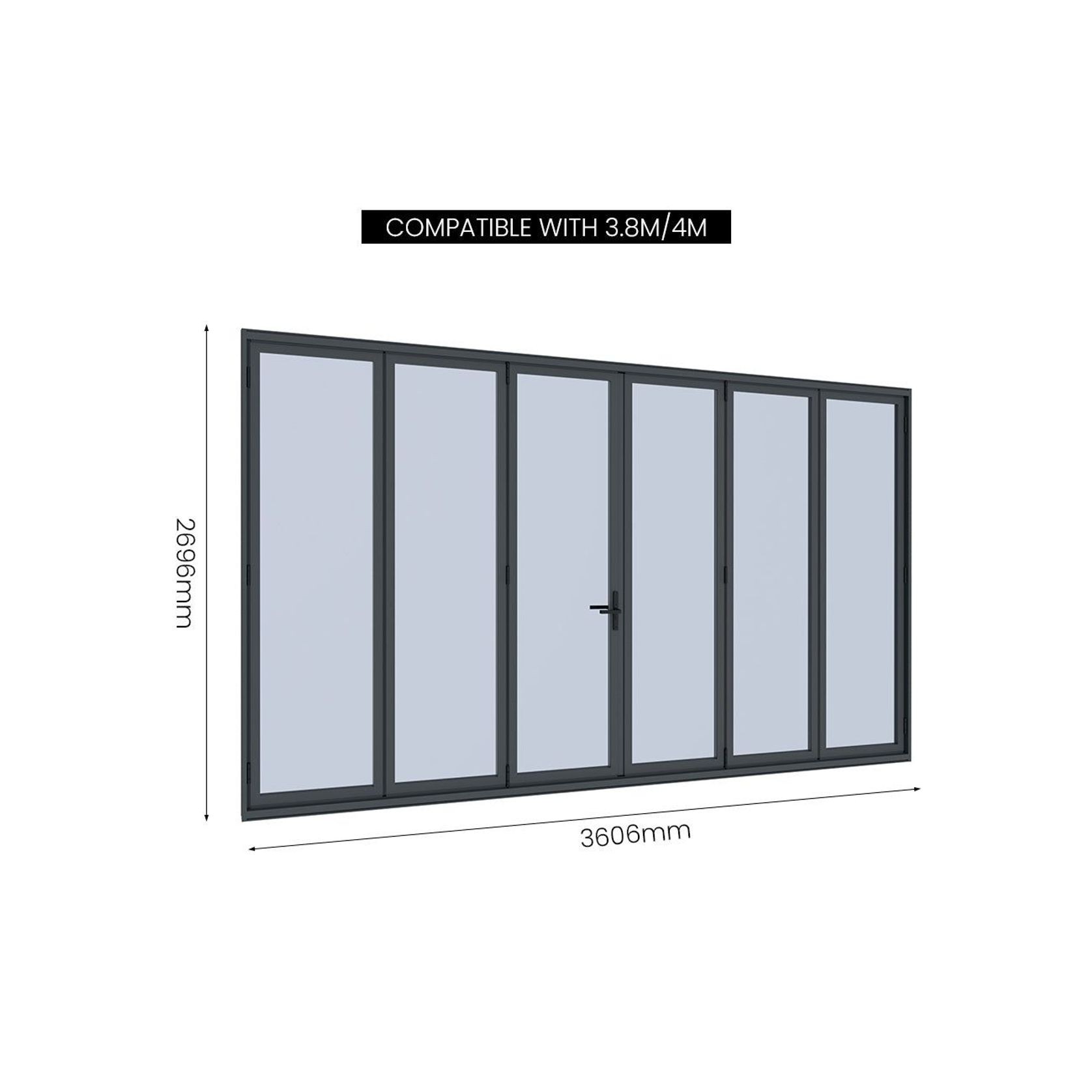 Bifold Glass Door For Tasman Freestanding Pergola gallery detail image