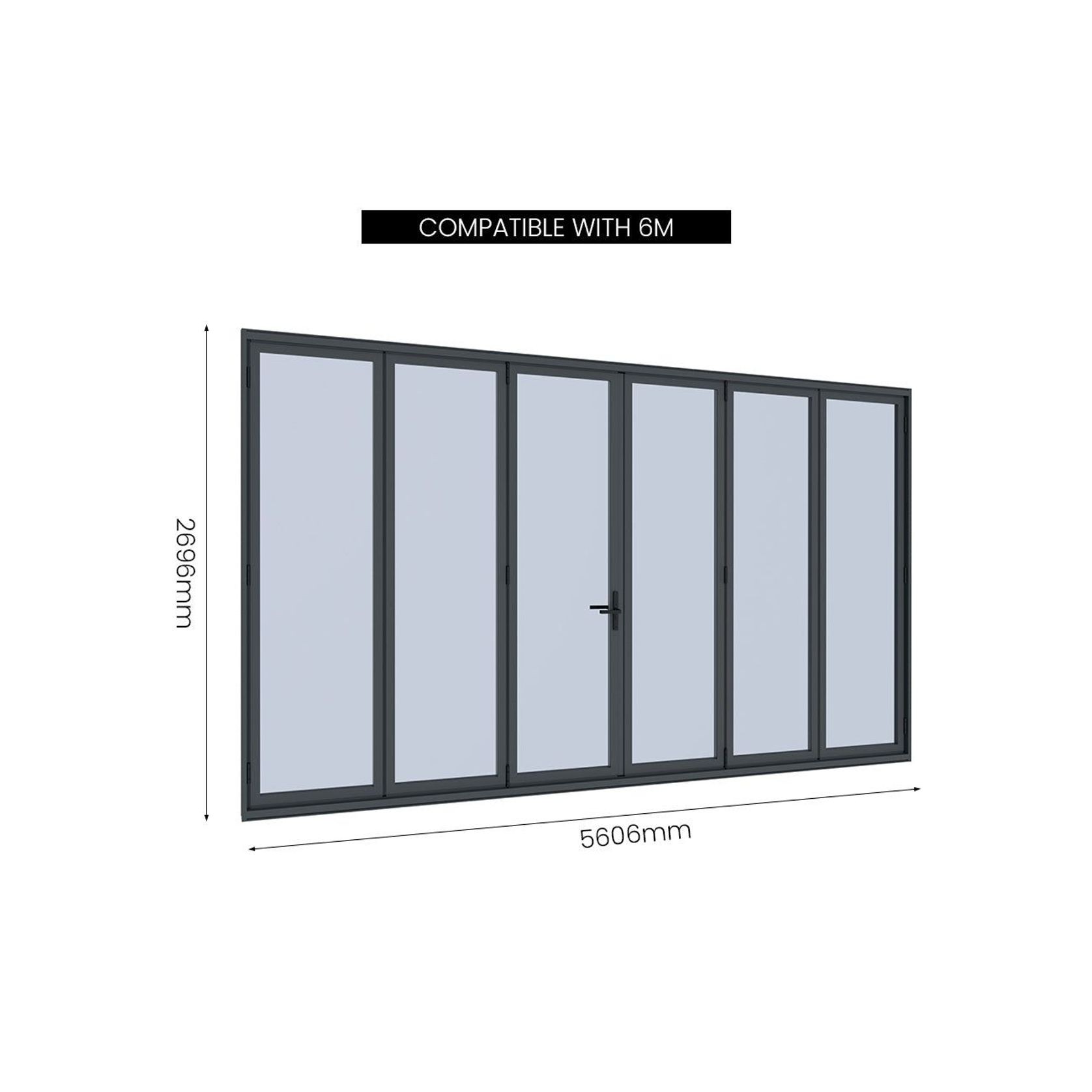 Bifold Glass Door For Tasman Freestanding Pergola gallery detail image