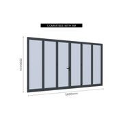 Bifold Glass Door For Tasman Freestanding Pergola gallery detail image