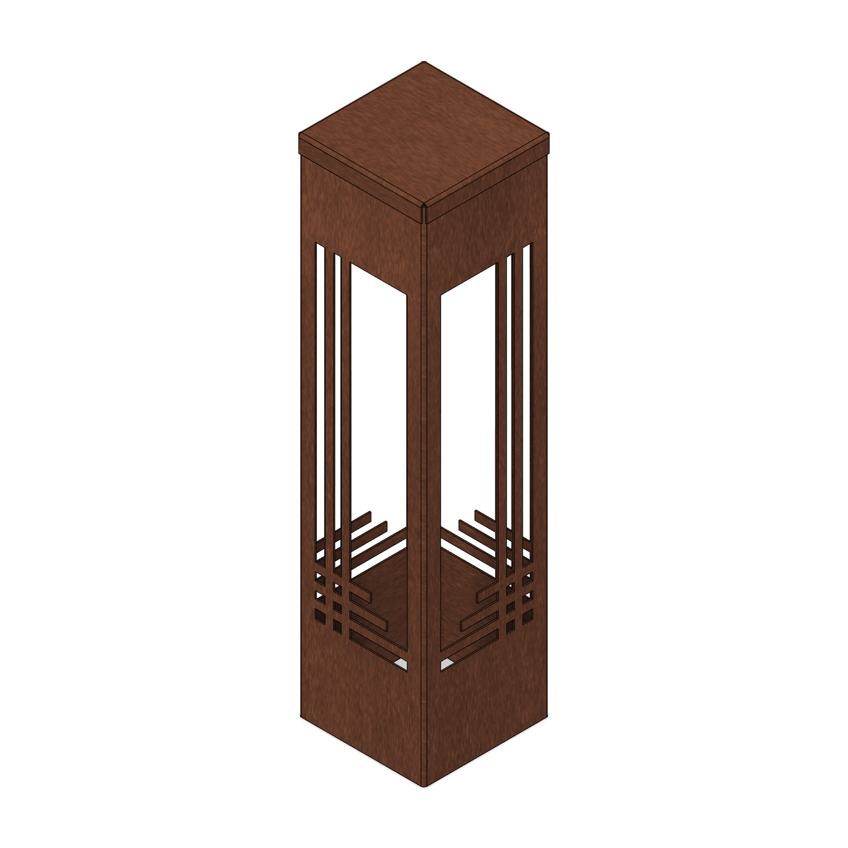 Modern Mini Pathway Bollards - The Grid gallery detail image