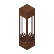 Modern Mini Pathway Bollards - The Grid gallery detail image