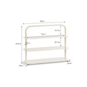 Tresta 3 Tier Low Shelf | Beige Cream gallery detail image