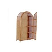 Rattan Arched 2 Door Shelving Unit – Natural gallery detail image