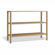 Nordica Bookshelf - 2 Tier Solid Oak (small) gallery detail image