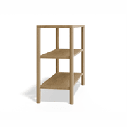 Nordica Bookshelf - 2 Tier Solid Oak (small) gallery detail image