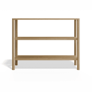 Nordica Bookshelf - 2 Tier Solid Oak (small) gallery detail image