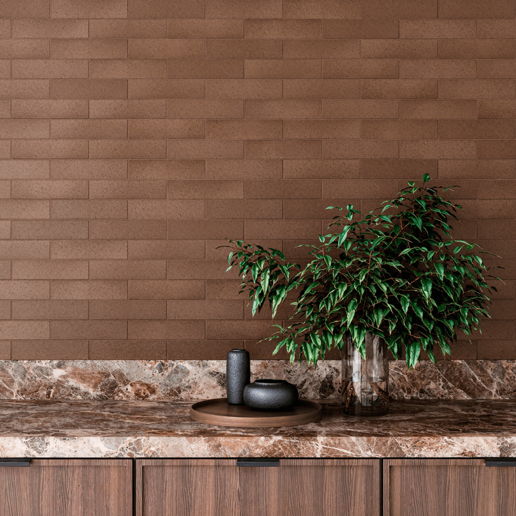Komo Speckle Rust Brick Tile gallery detail image
