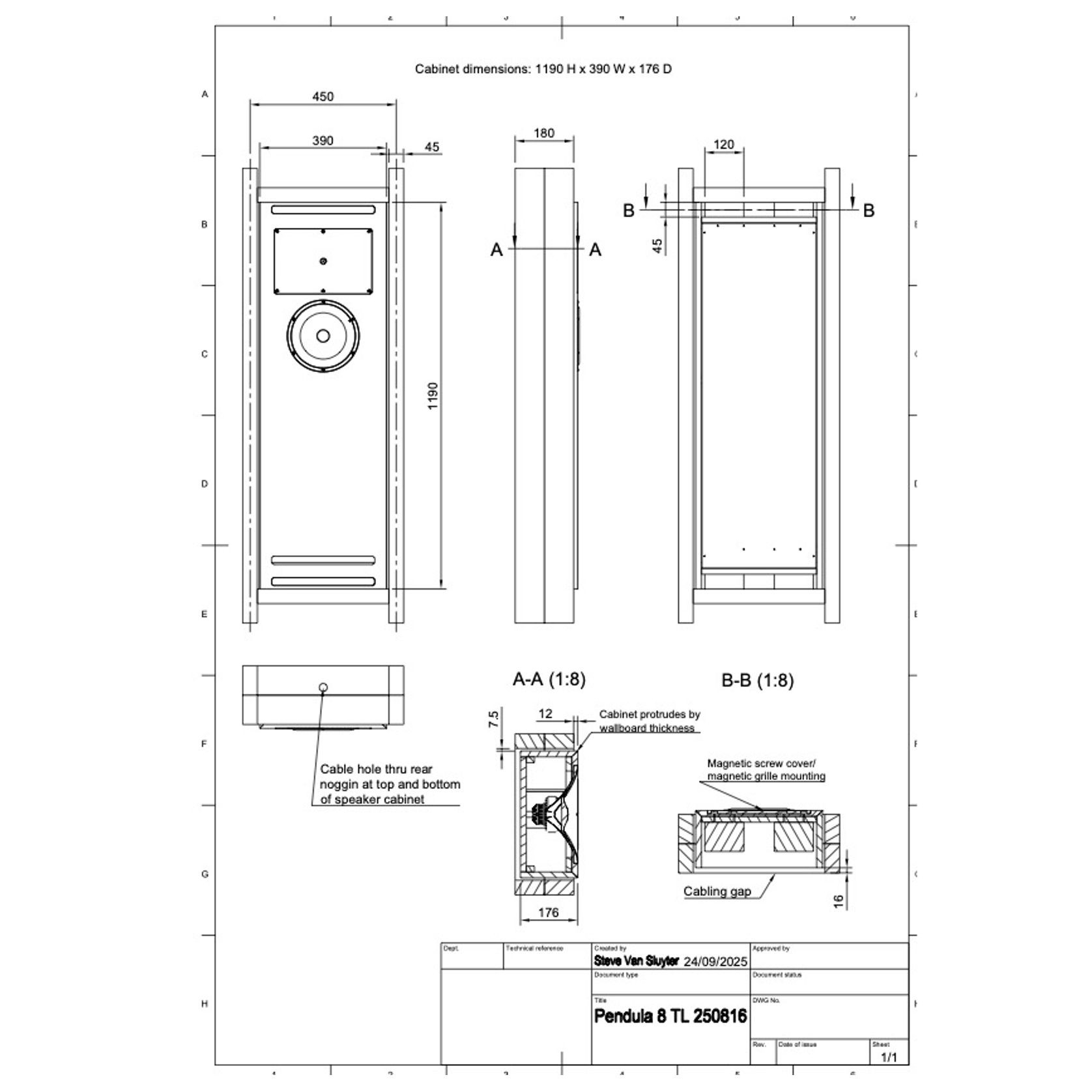 Pendula 8 Installed/On-Wall HiFi Loudspeakers gallery detail image
