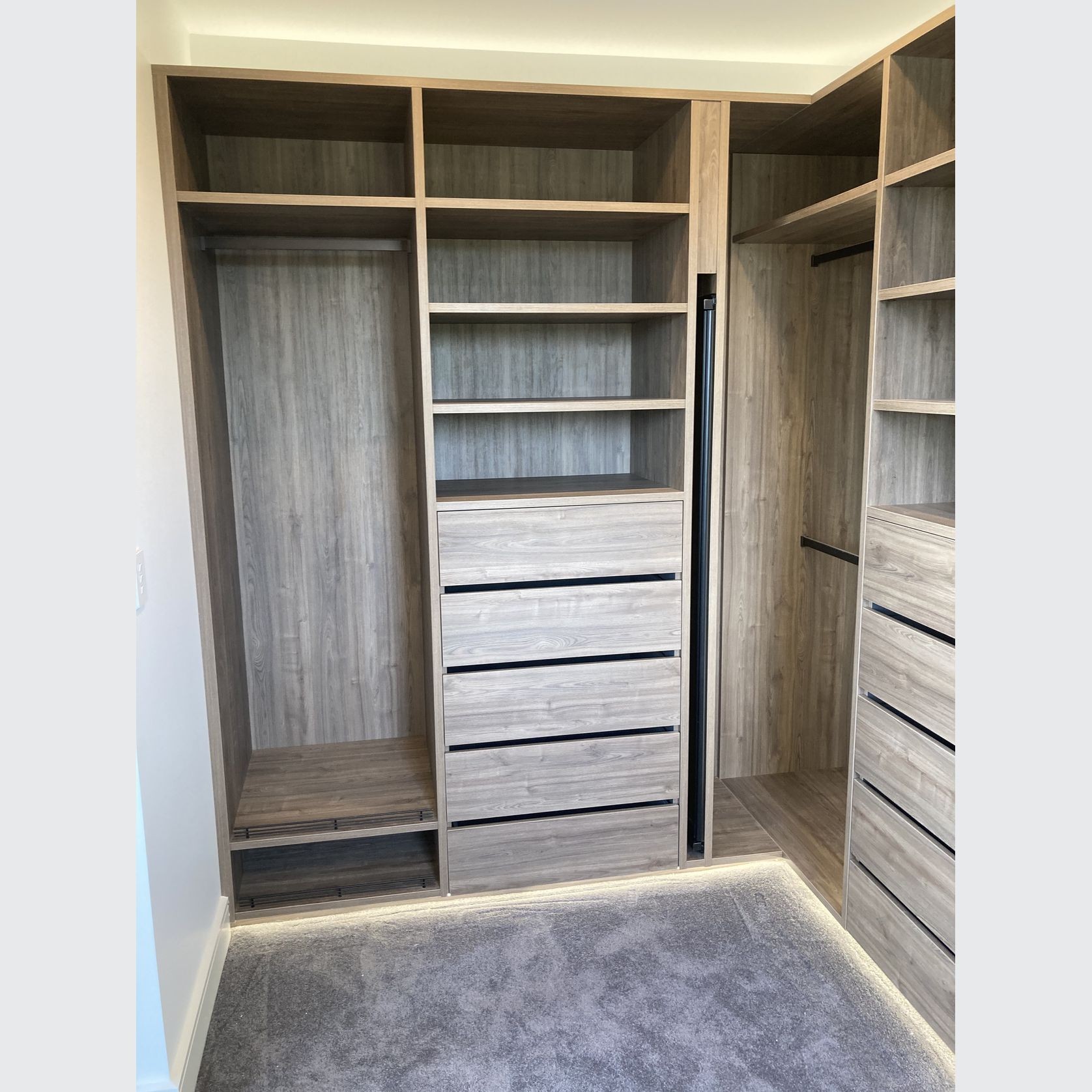 Custom Walk-in wardrobe - pull out mirror gallery detail image