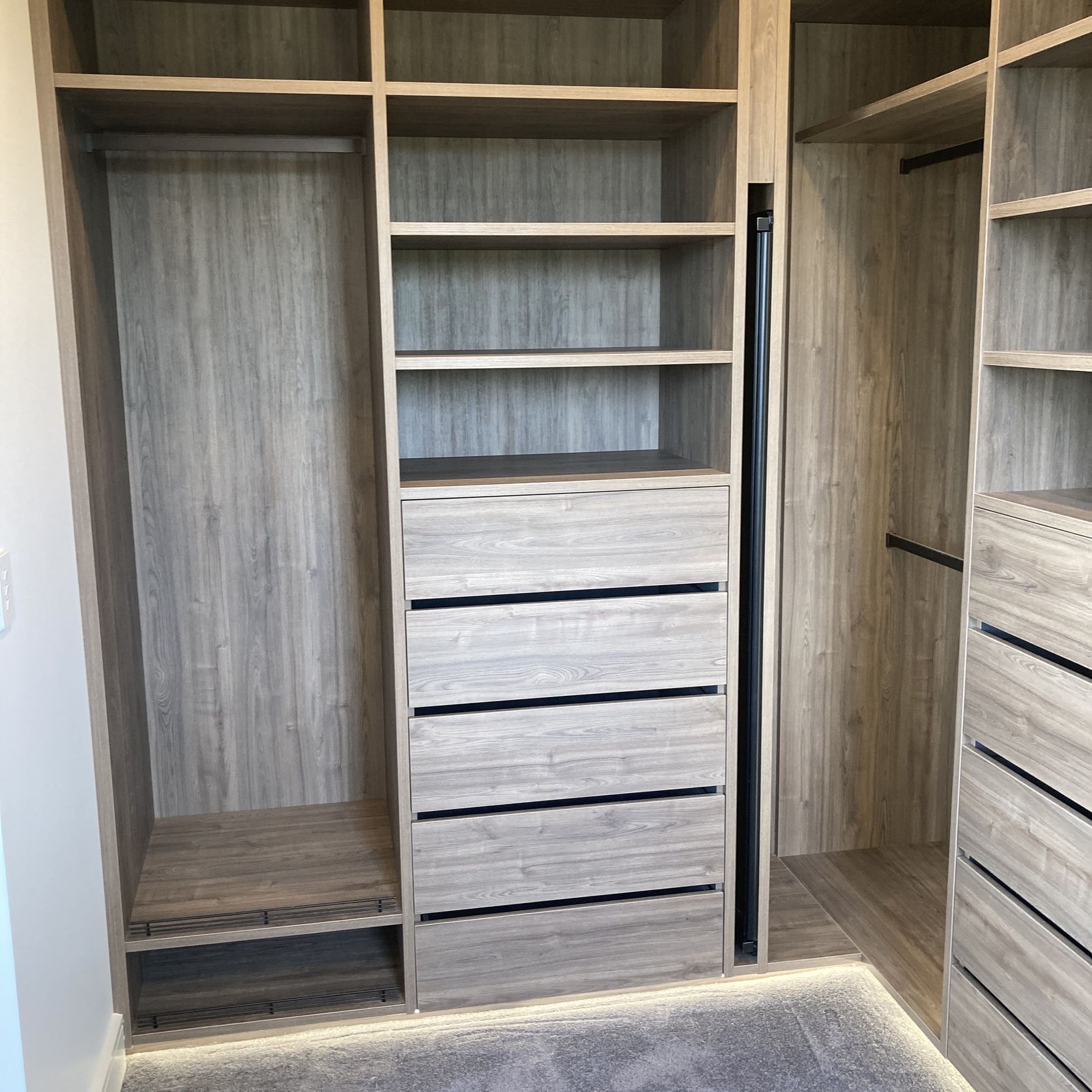 Custom Walk-in wardrobe - pull out mirror gallery detail image