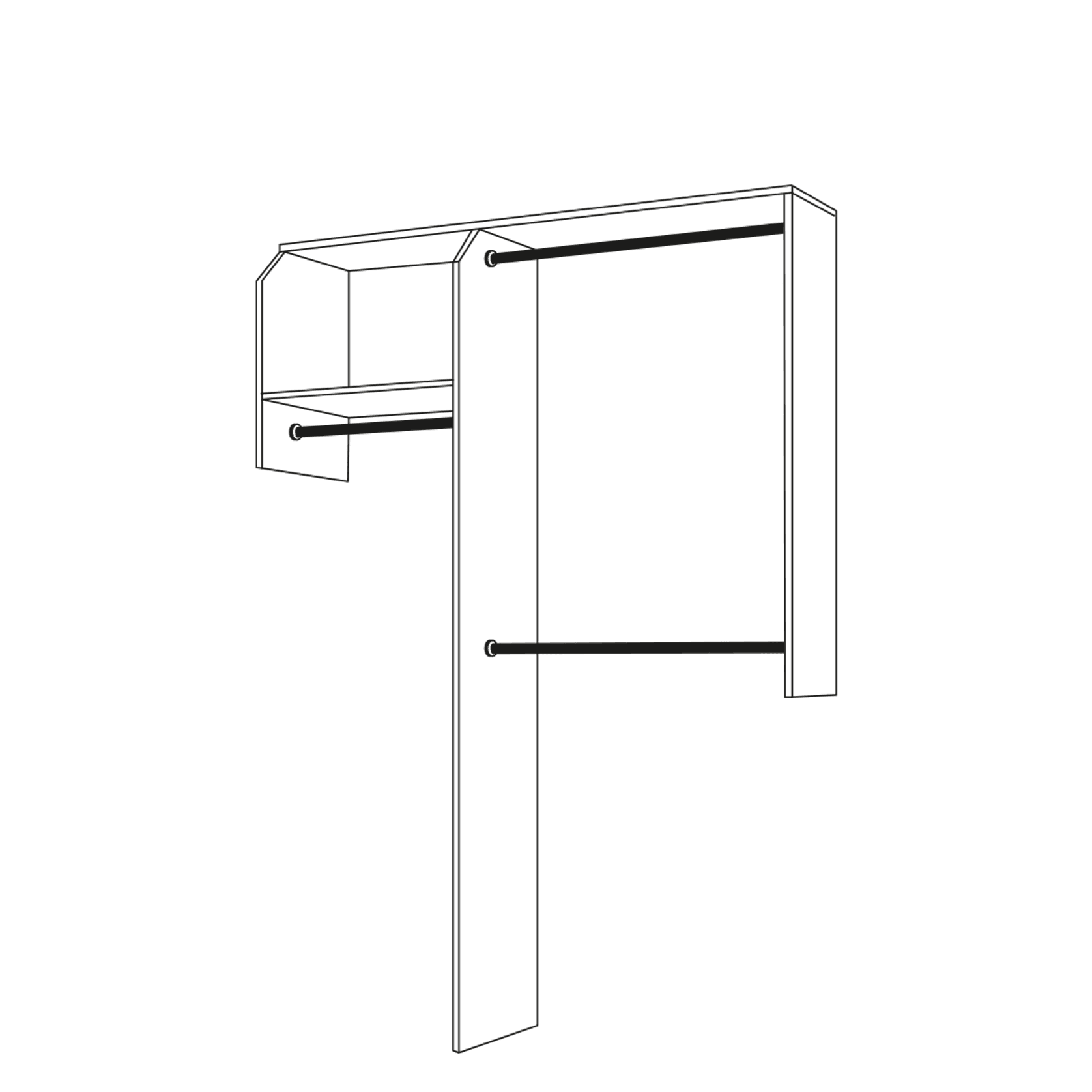 Basic Reach-In Style Wardrobe gallery detail image