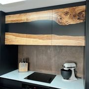 Kitchen Overhead Doors — Old English Oak Epoxy gallery detail image