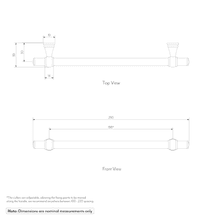 Kingsley Adjustable Cabinetry Pull | Brushed Nickel gallery detail image