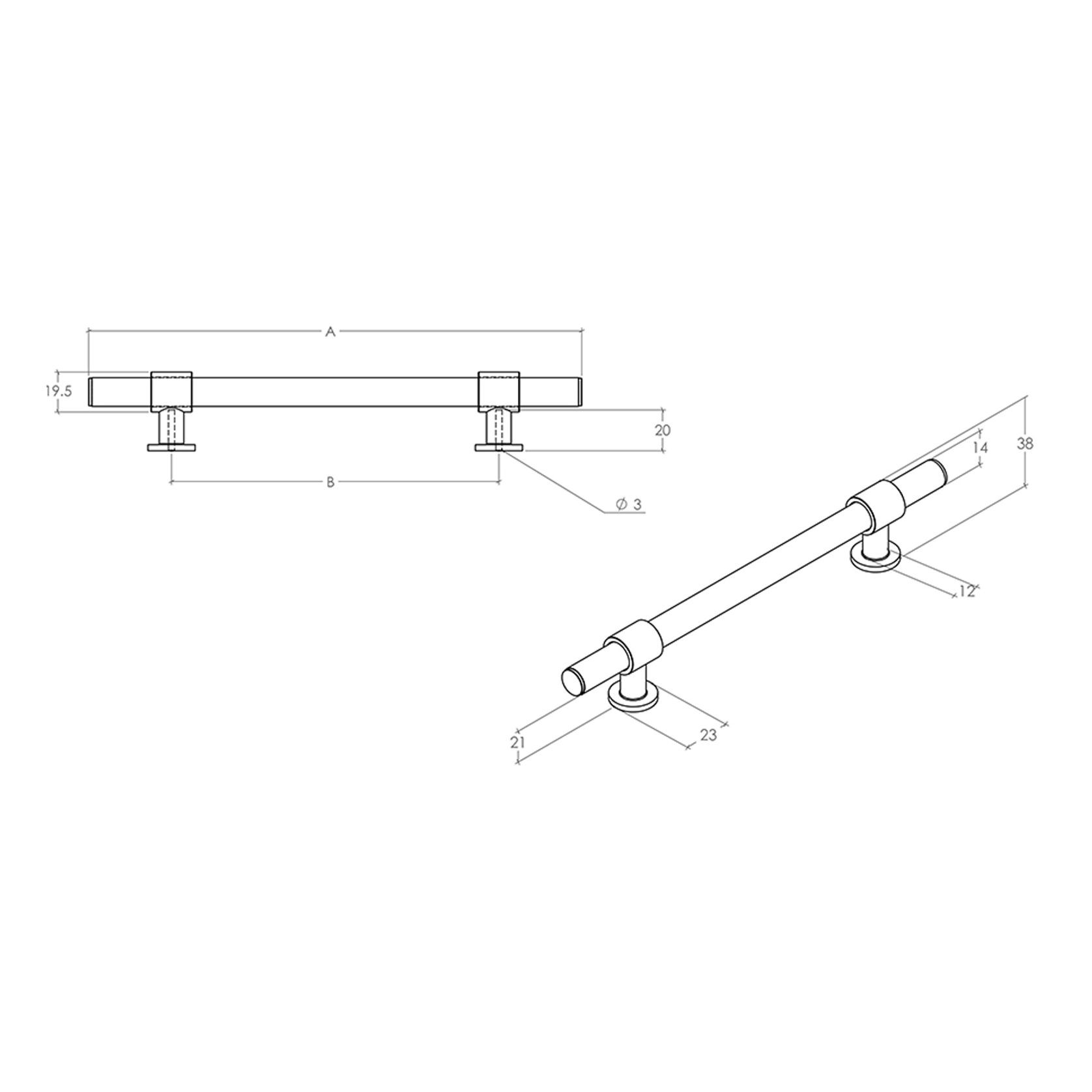 Momo Belgravia Cabinet Bar Pull Handle gallery detail image