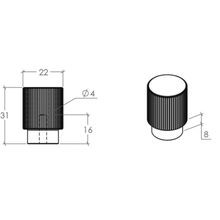 Momo Arpa Round Cabinet Knob gallery detail image