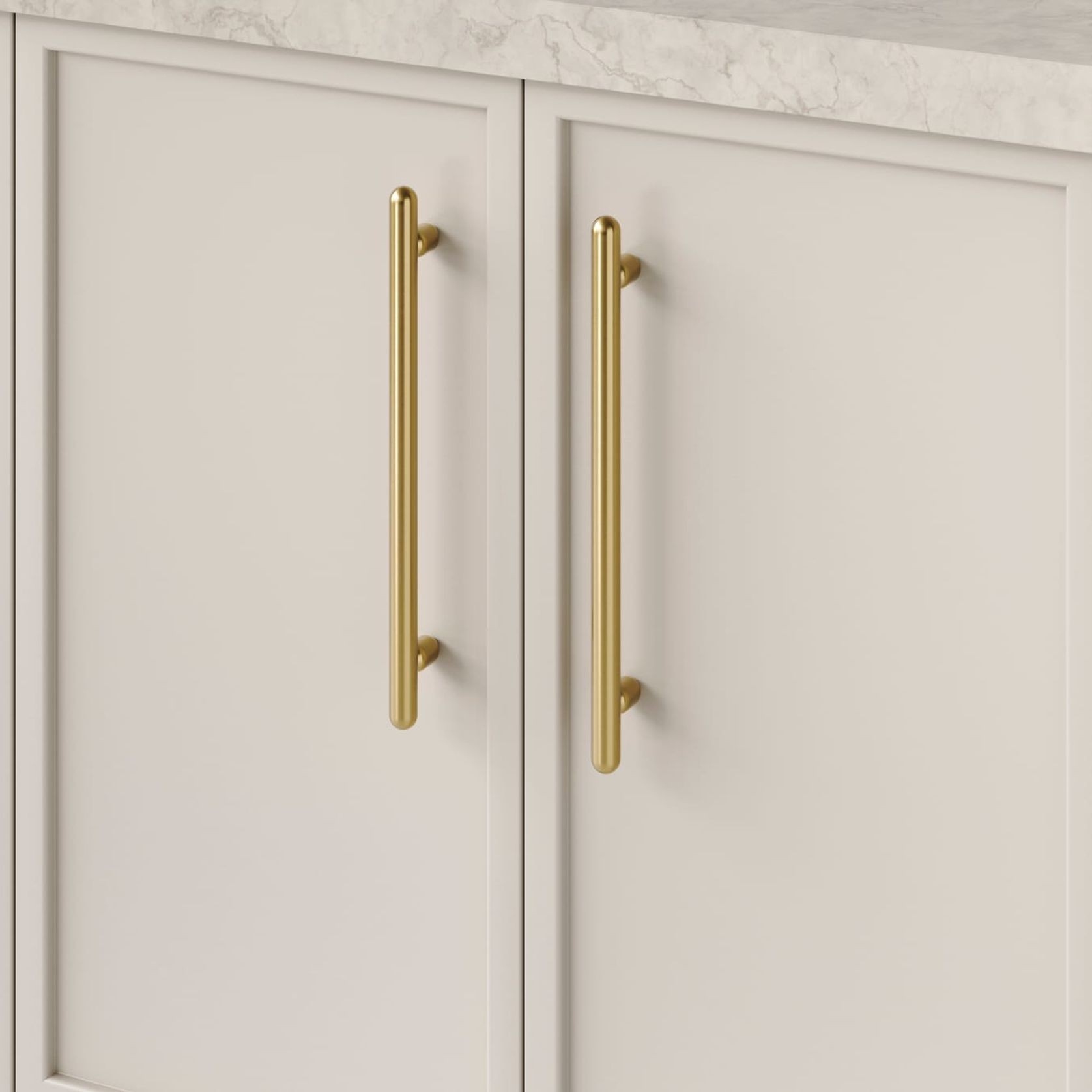 Puerto Cabinet Pull | Brushed Gold PVD | CTC 256mm gallery detail image
