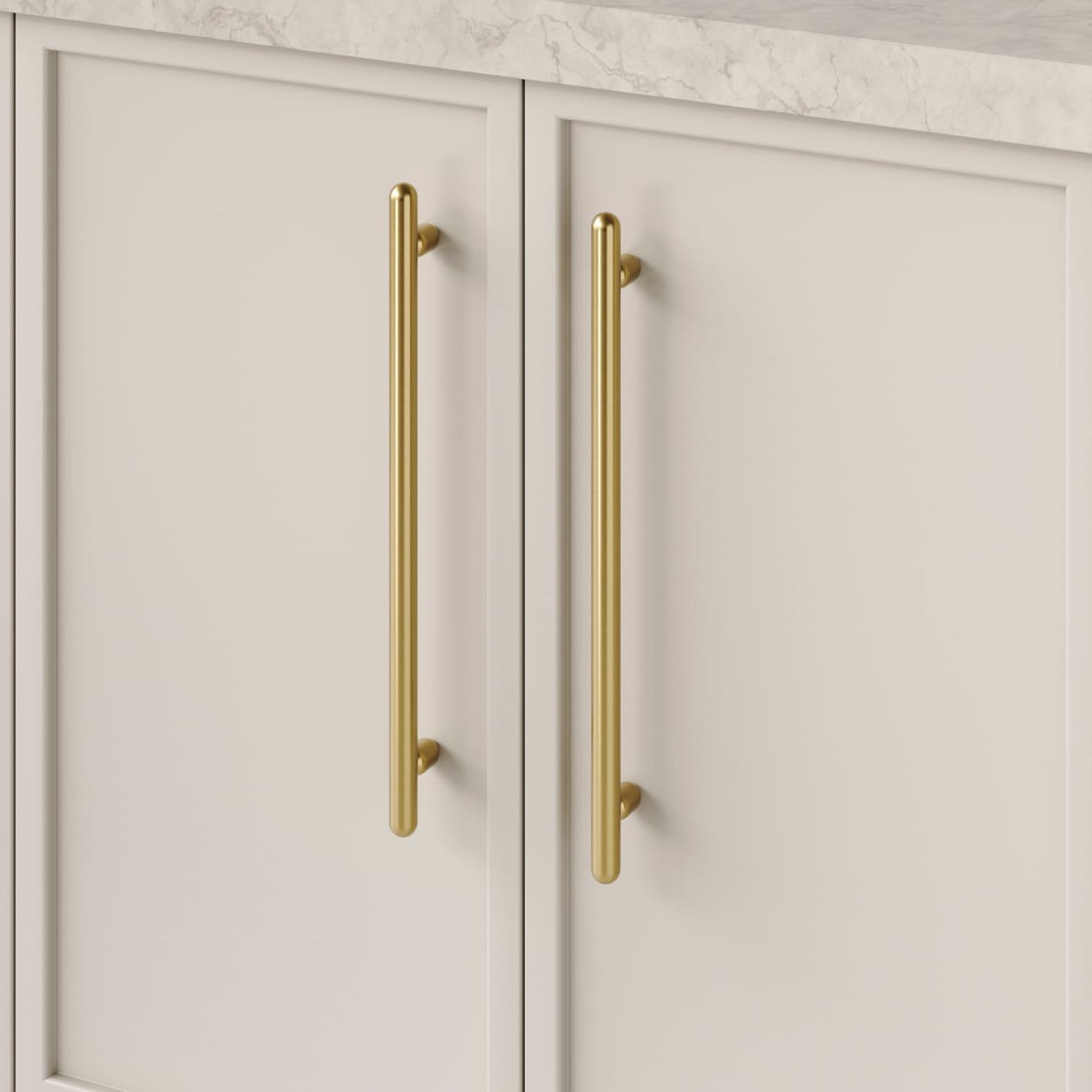 Puerto Cabinet Pull | Brushed Gold PVD | CTC 320mm gallery detail image