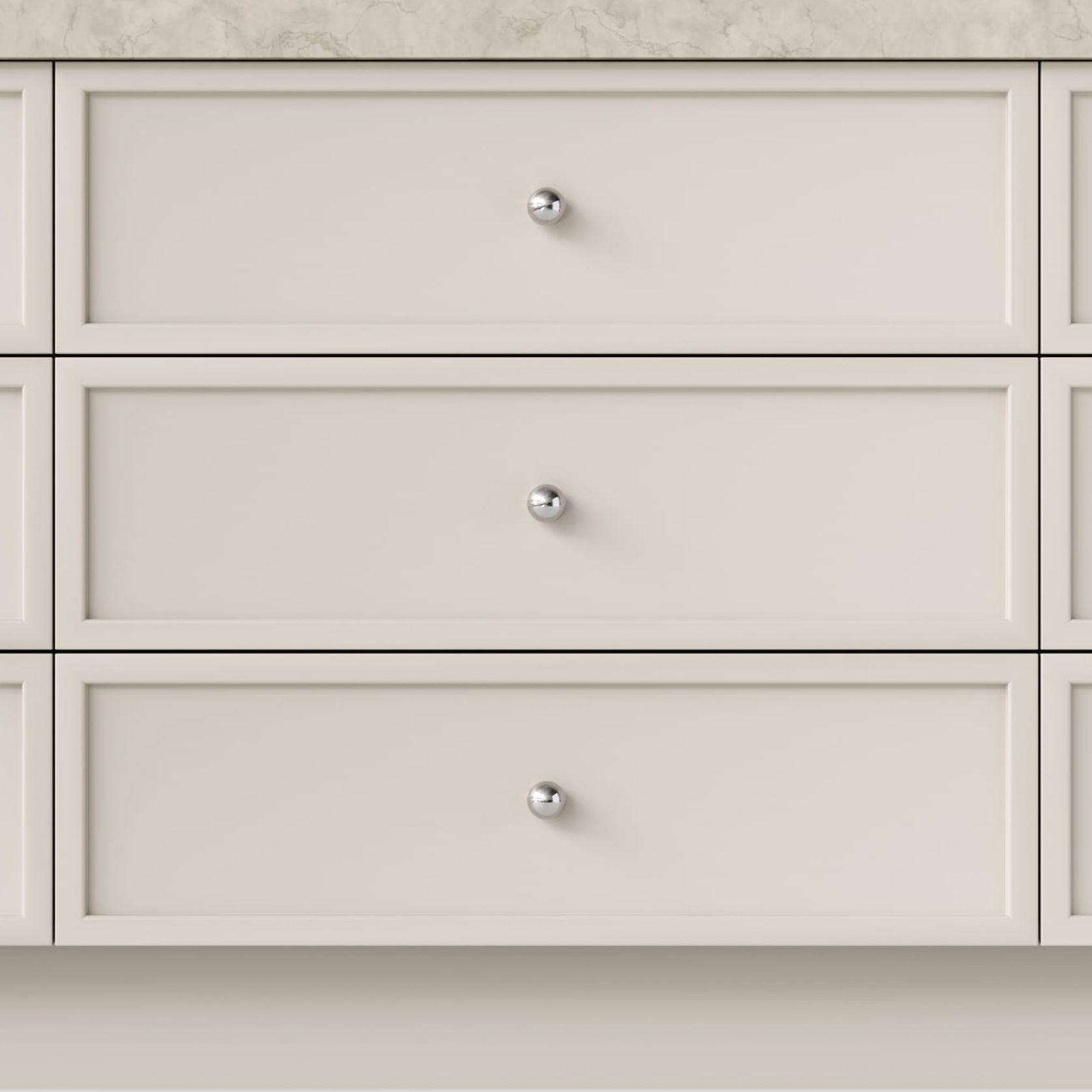 Puerto Cupboard Knob | Polished Chrome gallery detail image
