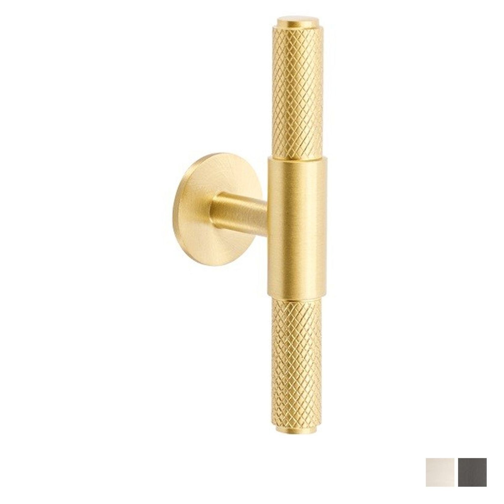 Zanda Zurich Knurled Cabinet T-Bar Handle gallery detail image