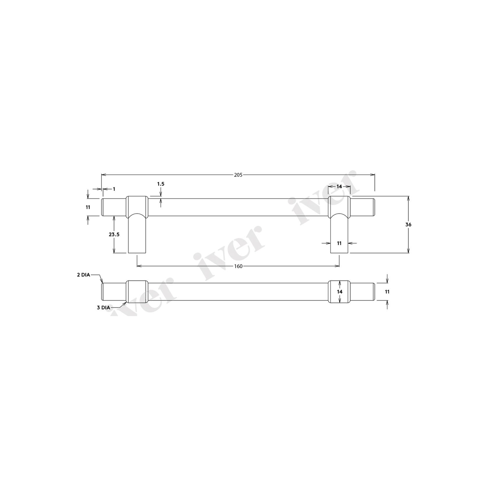 Iver Helsinki Cabinet Pull Handle gallery detail image