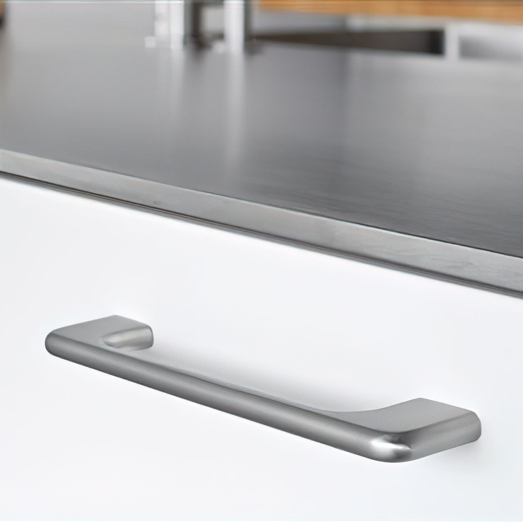 Furnipart Doppia Inox Look Aluminium 128mm gallery detail image