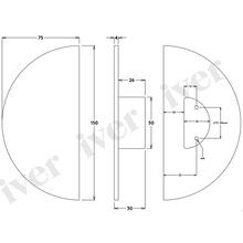 Iver Osaka Half Moon Cupboard Pull Handle gallery detail image