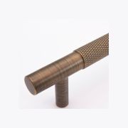 Aged Brass Knurled Drawer Pull - Charmian gallery detail image