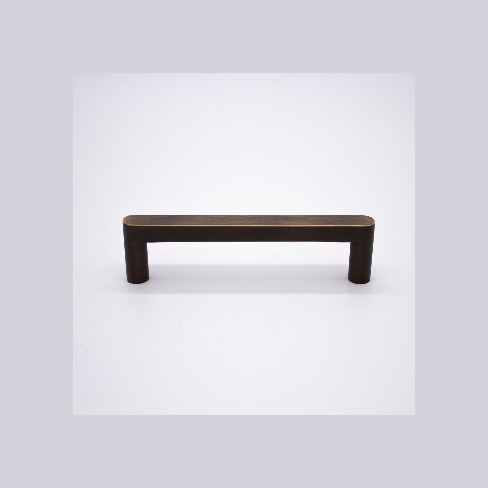 Aged Brass Straight Profile Cabinet Pull - Clio gallery detail image