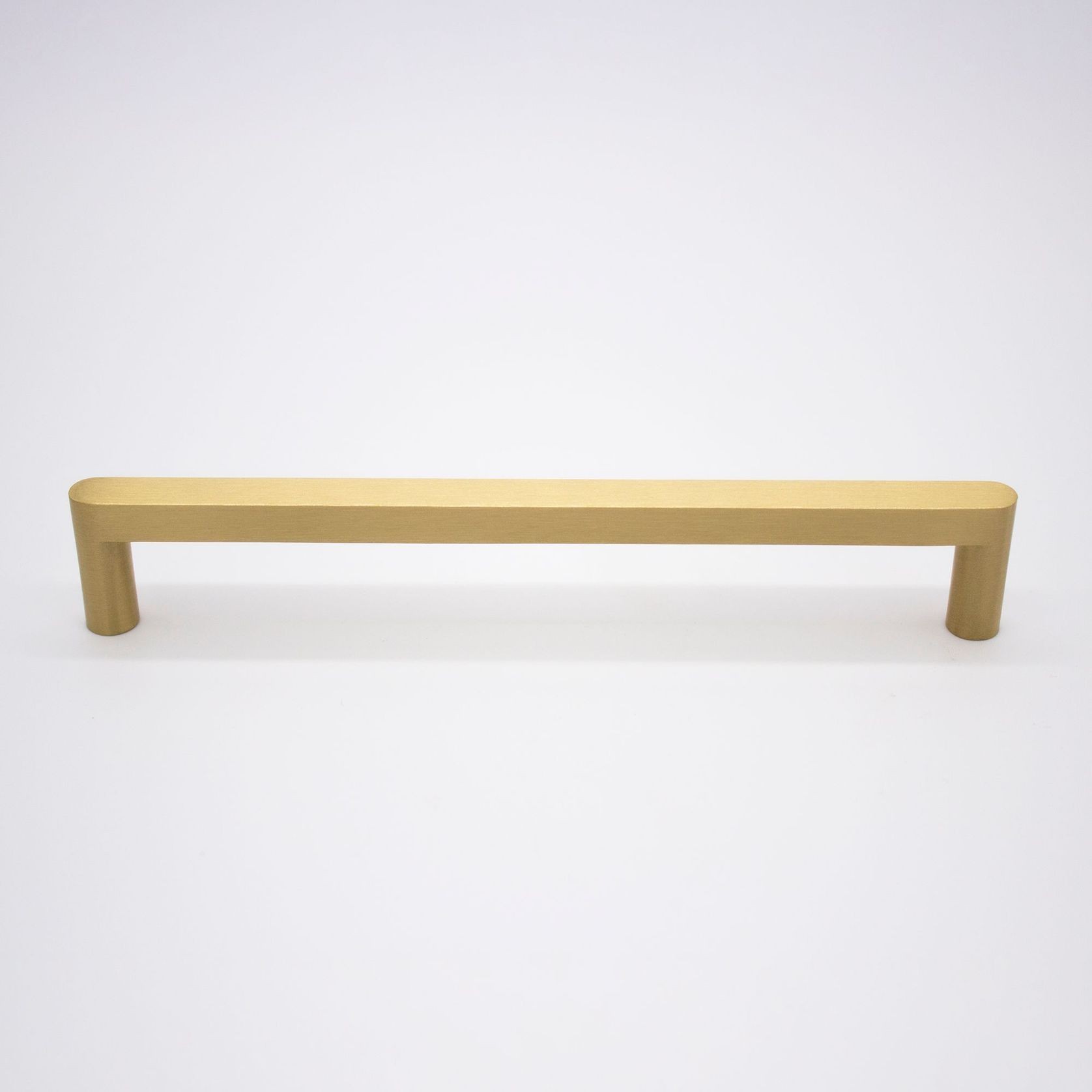Brushed Brass Straight Profile Cabinet Pull - Clio gallery detail image