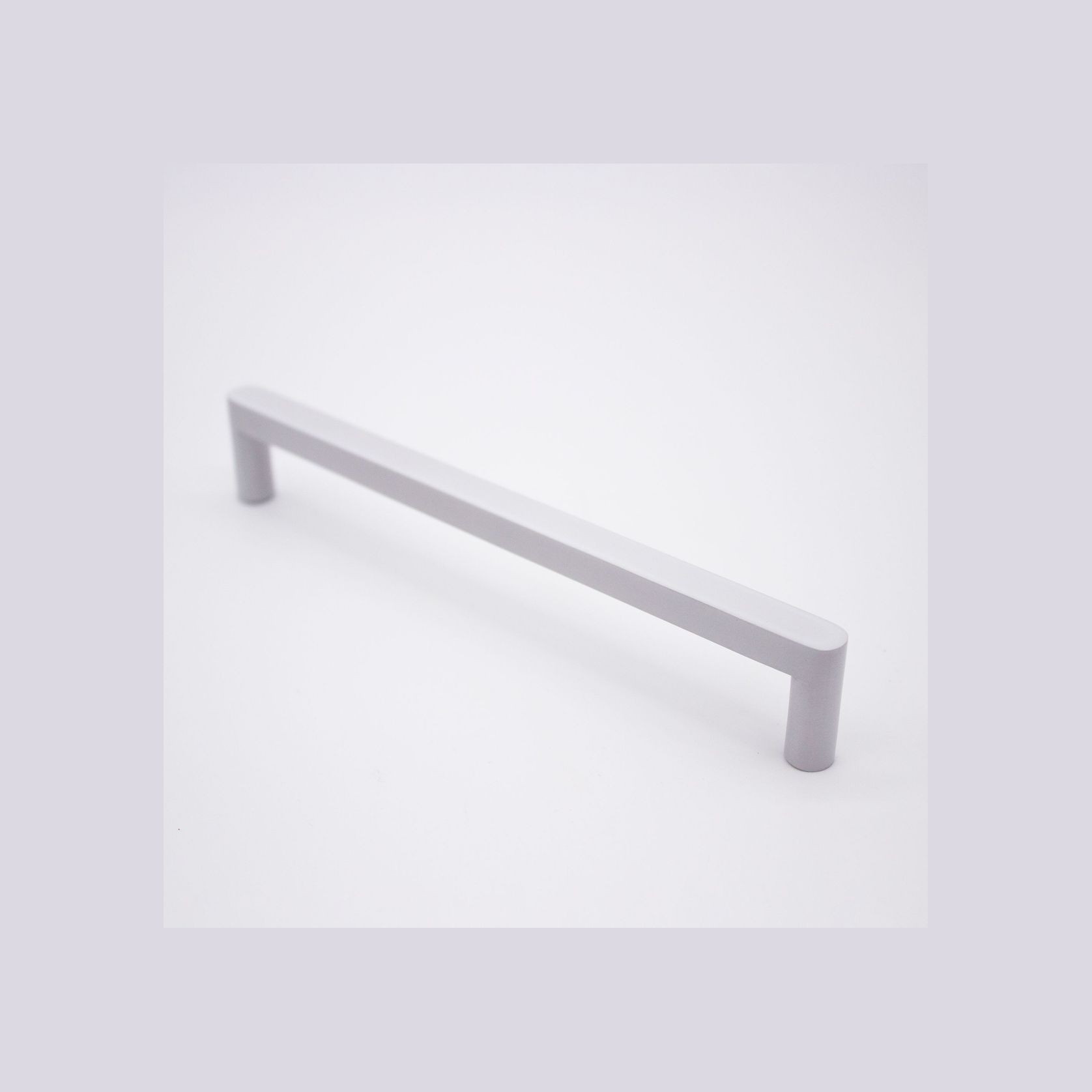 White Straight Profile Cabinet Pull - Clio gallery detail image