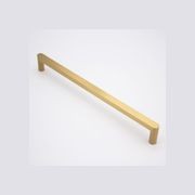 Brushed Brass Straight Profile Cabinet Pull - Clio gallery detail image
