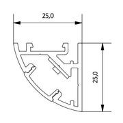 Angle Andy 25 Linear LED Light gallery detail image