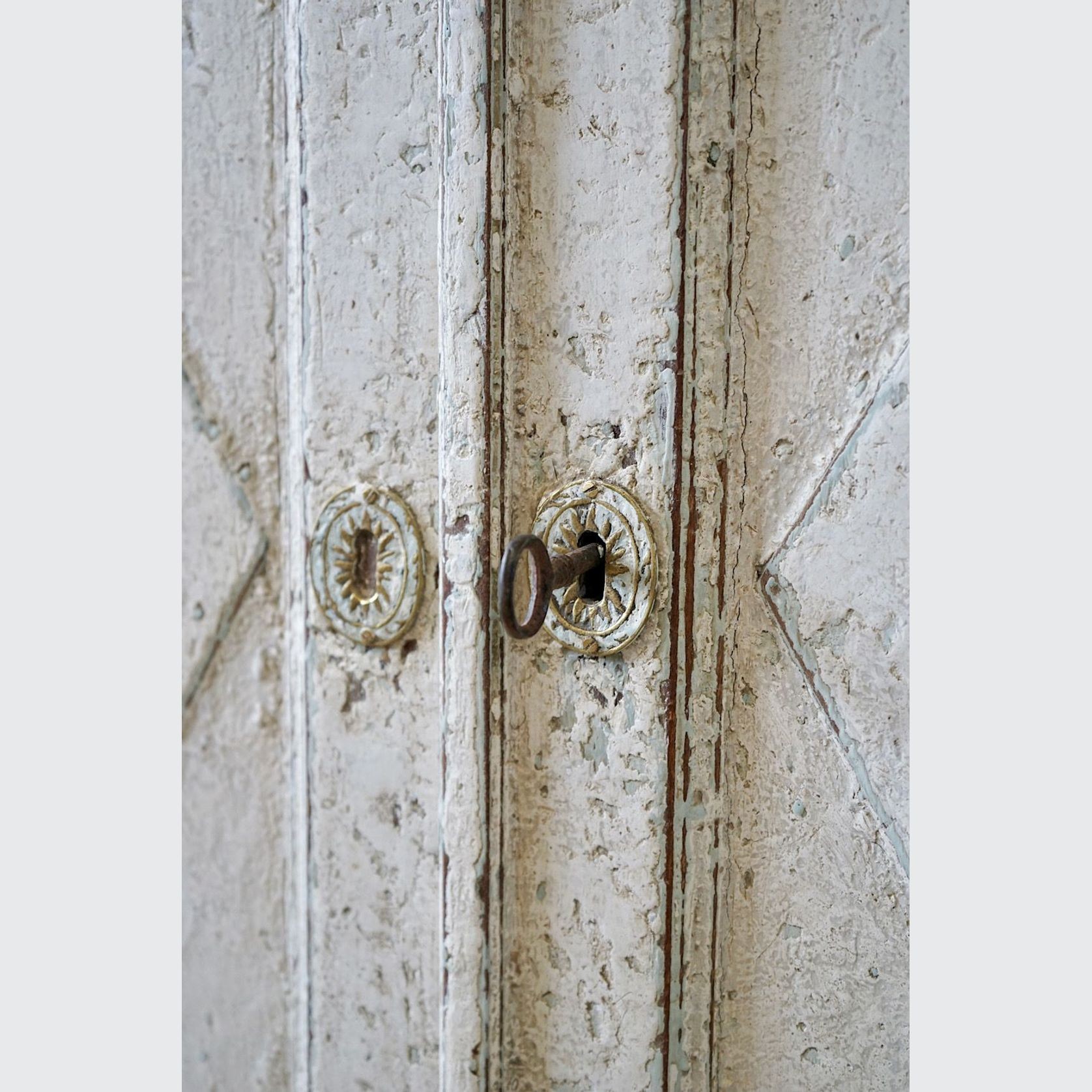 French Antique Painted Sideboard gallery detail image