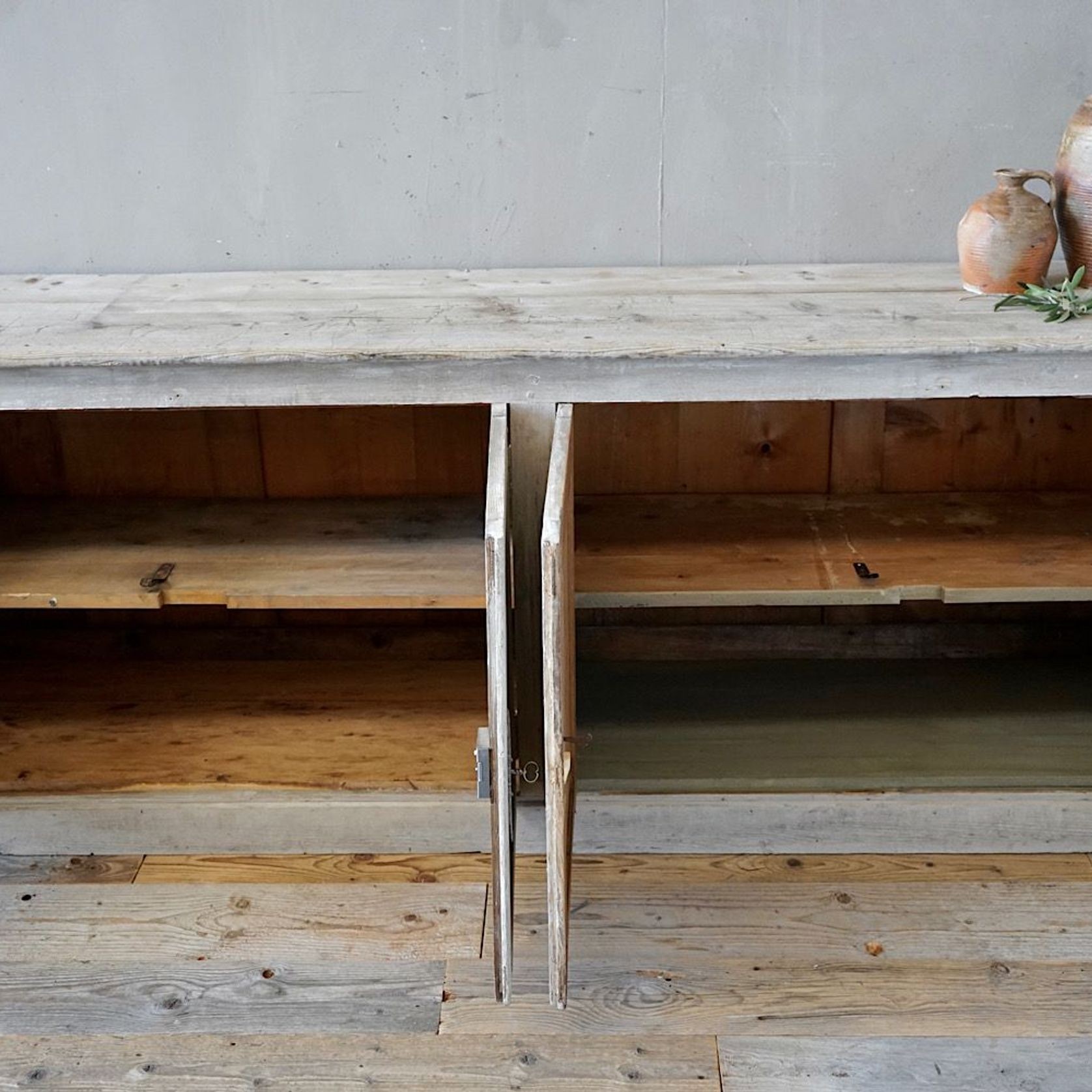 French Antique Provincial Painted Sideboard gallery detail image