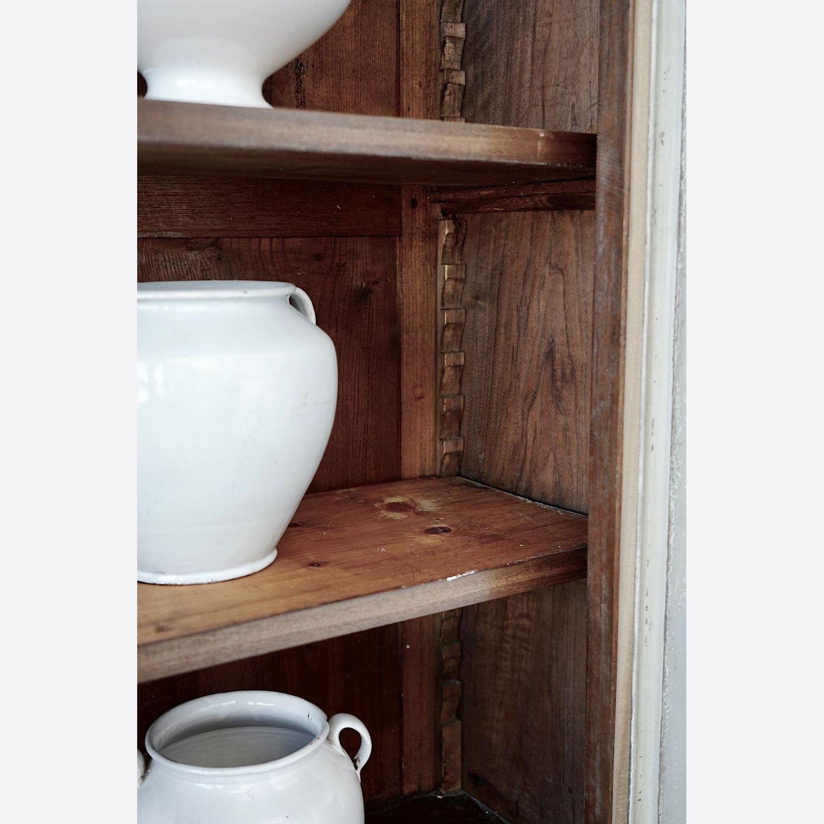 Antique French Painted Display Cupboard gallery detail image