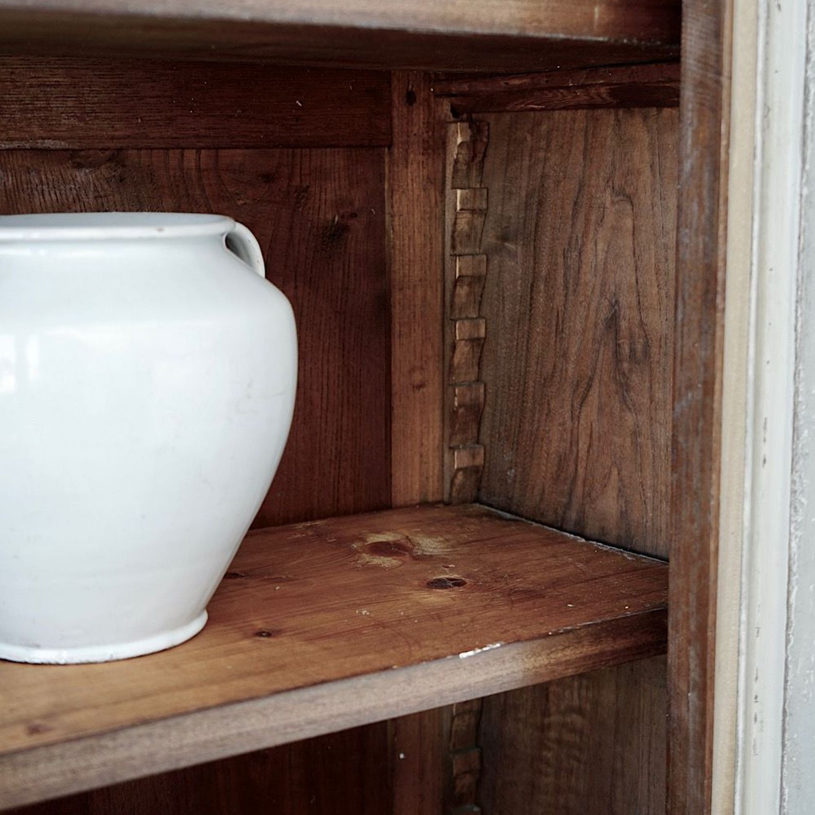 Antique French Painted Display Cupboard gallery detail image