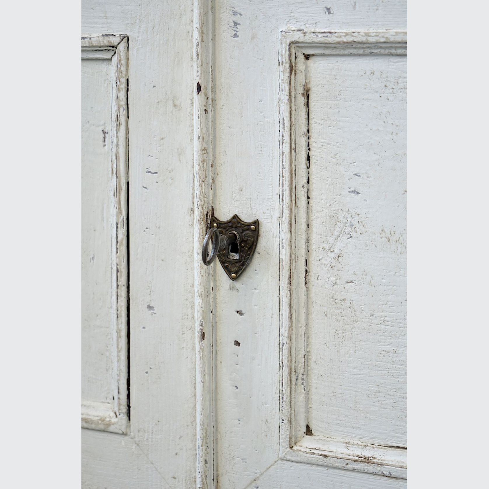 Antique French Painted Display Cupboard gallery detail image