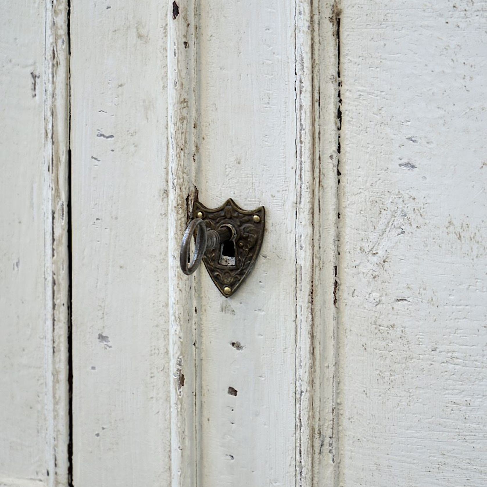 Antique French Painted Display Cupboard gallery detail image