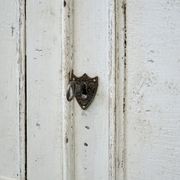 Antique French Painted Display Cupboard gallery detail image