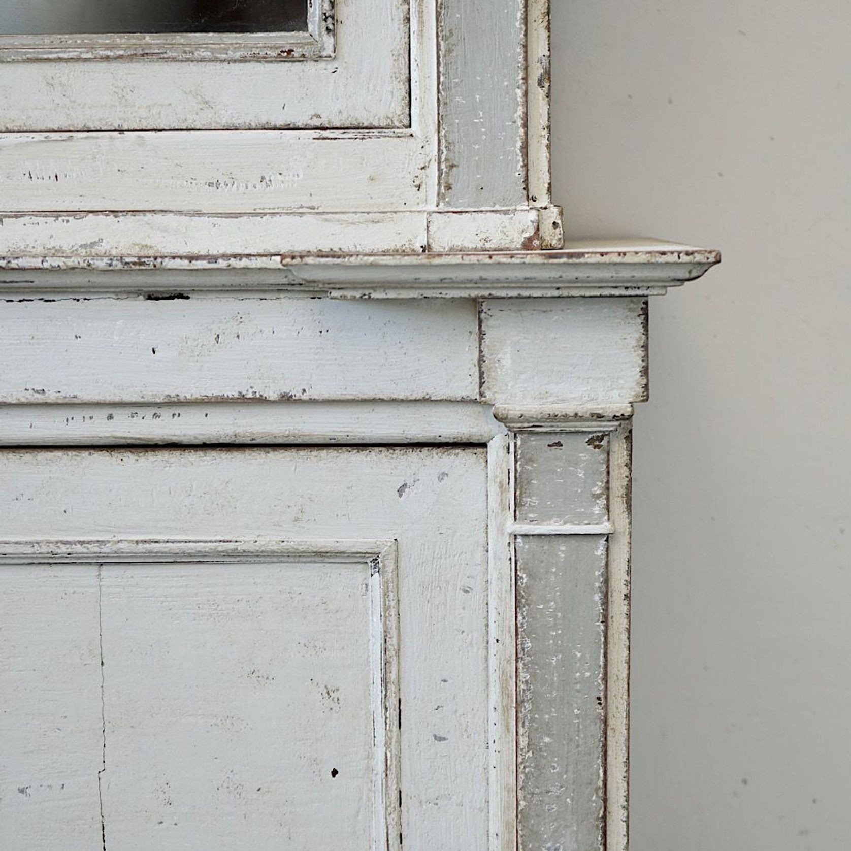 Antique French Painted Display Cupboard gallery detail image