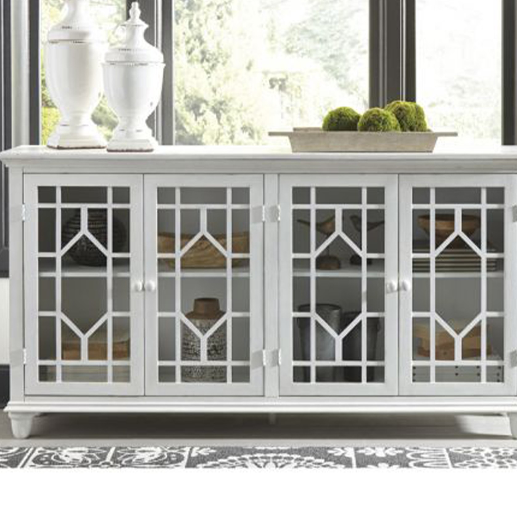 Vienna Indoor Off White Timber Sideboard Buffet gallery detail image